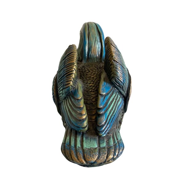 Vintage MCM 1969 Large Blue Green Duck Progressive Art Products Figurine - Picture 4 of 8
